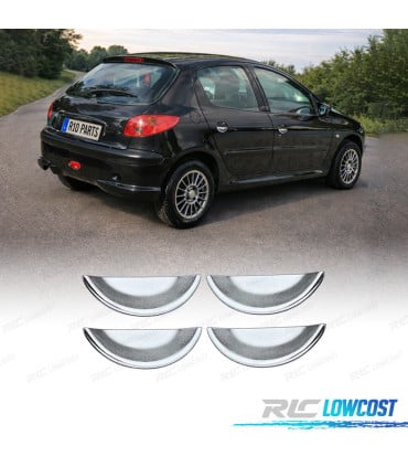 EMBELLECEDOR TIRADOR PUERTA PEUGEOT 206 98- CROMADO MATE