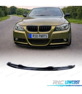 SPOILER LIP BMW E90 E91 05-08 LOOK M NEGRO BRILLO