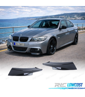 SPLITERS PARAGOLPES BMW E90 E91 08-12 LOOK M NEGRO BRILLO