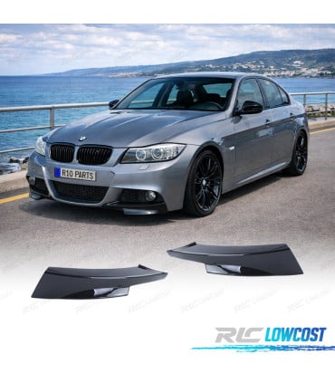 SPLITERS PARAGOLPES BMW E90 E91 08-12 LOOK M NEGRO BRILLO