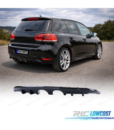 DIFUSOR VOLKSWAGEN VW GOLF 6 08-12 NEGRO BRILLO DOBLE SALIDA