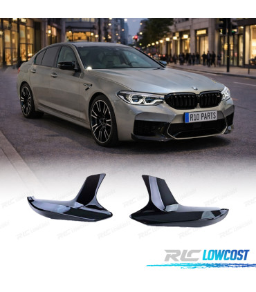 SPLITTERS PARAGOLPES BMW G30 G31 17-20 LOOK M5 NEGRO BRILLO