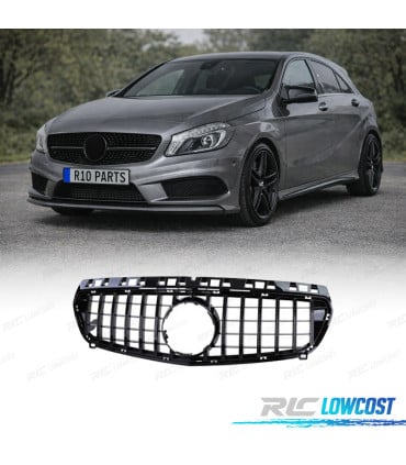 PARRILLA MERCEDES CLASE A W176 12-15 LOOK GT NEGRO BRILLO