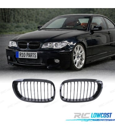 PARRILLAS BMW E46 COUPE CABRIO 03-06 NEGRO BRILLO