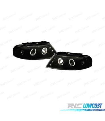 FAROS PARA VOLKSWAGEN VW PASSAT 3BG 00-05 OJOS ANGEL NEGRO