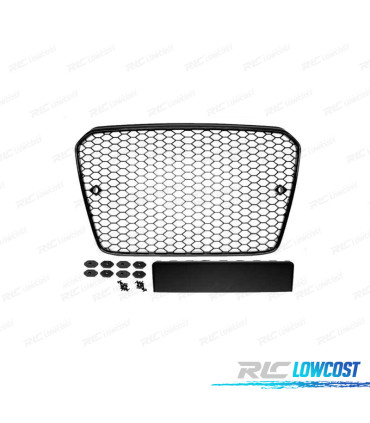 PARRILLA AUDI A5 12-16 LOOK RS5 NEGRO BRILLO
