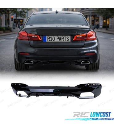 DIFUSOR BMW G30 G31 LOOK M PERFORMANCE NEGRO BRILLO