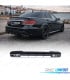 DIFUSOR MERCEDES CLASE E W212 SEDAN 13-16 LOOK AMG E63 + COLAS ESCAPE CROMADO