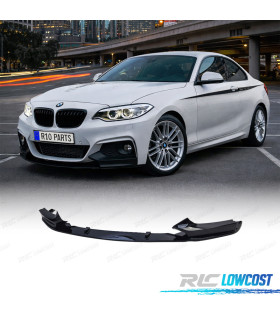 SPOILER LIP FRONTAL BMW F22 F23 LOOK M PERFORMANCE NEGRO BRILLO