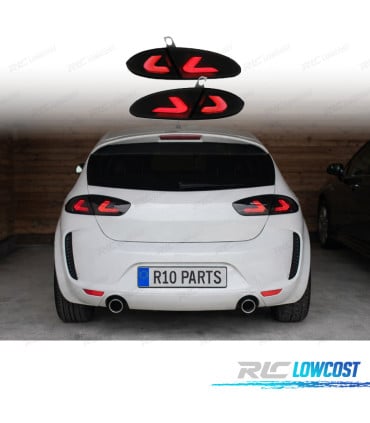 PILOTOS SEAT LEON 2 05-09 CARDNA FULL LED AHUMADOS