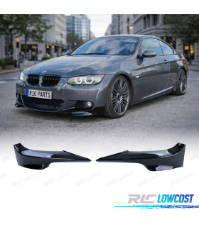SPLITTERS PARAGOLPES BMW E92 E93 06-10 LOOK M NEGRO BRILLO