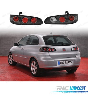 PILOTOS SEAT IBIZA 6L 02-08 FONDO NEGRO