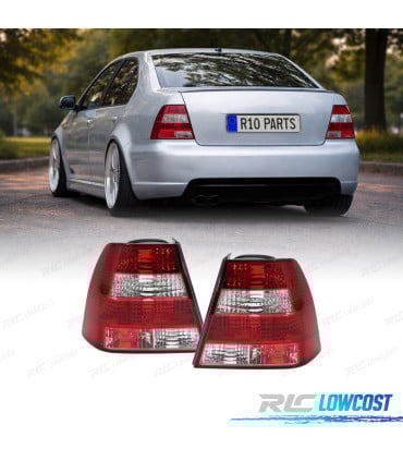 PILOTOS VOLKSWAGEN VW BORA 98-05 ROJO CROMO