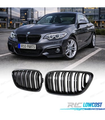 PARRILLA BMW F22 F23 LOOK M2 NEGRO BRILLO
