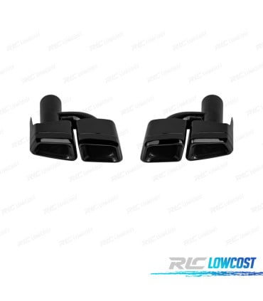 COLAS DE ESCAPE MERCEDES W204 11-14 W212 06-13 W221 05-13 C218 10-18 LOOK AMG NEGRAS