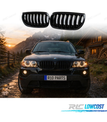 PARRILLAS BMW X3 E83 03-06 NEGRO BRILLO