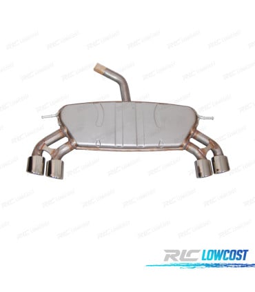 SILENCIOSO ESCAPE PARA VOLKSWAGEN VW GOLF 7 R 12-17 CROMO