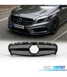 PARRILLA MERCEDES CLASE A W176 12-15 LOOK AMG A45 NEGRO BRILLO