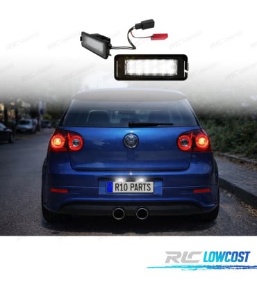 LUCES MATRÍCULA LED PARA VOLKSWAGEN VW GOLF V 05-08