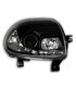 FAROS PARA RENAULT CLIO 98-01 LUZ DIURNA LED FONDO NEGRO