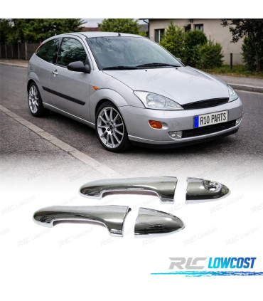 CARCASA TIRADOR PUERTA FORD FOCUS I 98-04 CROMO