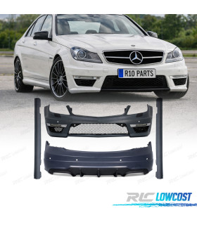 KIT CARROCERIA MERCEDES C W204 11-15 LOOK C63 AMG