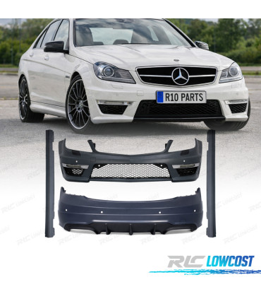 KIT CARROCERIA MERCEDES C W204 11-15 LOOK C63 AMG