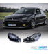 FAROS PEUGEOT 206 98-06 FONDO NEGRO H4 OEM