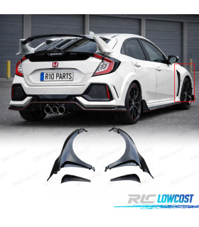 KIT 2 ALETAS HONDA CIVIC TYPE R 16-20 METAL