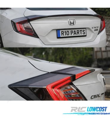 PILOTOS PARA HONDA CIVIC MK10 LIMUSINA FC FK 16- FULL LED ROJO NEGRO