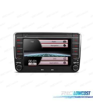 RADIO NAVEGADOR 7" PARA SEAT SKODA VOLKSWAGEN VW USB GPS TACTIL HD