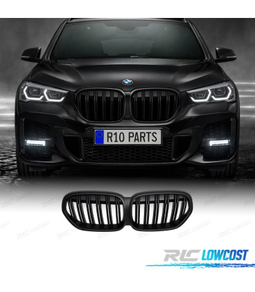 PARRILLA BMW X1 F48 LCI19-22 NEGRO MATE