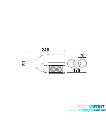 COLA ESCAPE DOBLE REDONDA