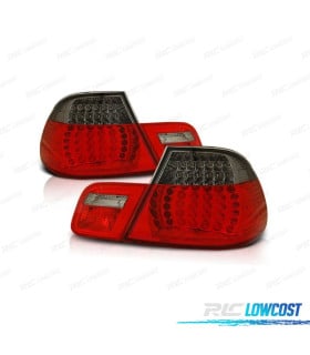 PILOTOS BMW E46 COUPE 99-03 LED ROJO AHUMADO LOOK M3