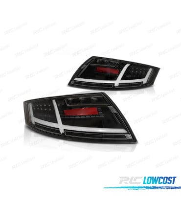 PILOTOS AUDI TT 06-13 NEGROS LED INTERMITENTE DINAMICO