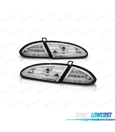 PILOTOS SEAT LEON 1P 04-09 LED FONDO CROMO