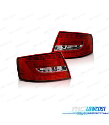 PILOTOS AUDI A6 4F 04-08 ROJO BLANCO LED