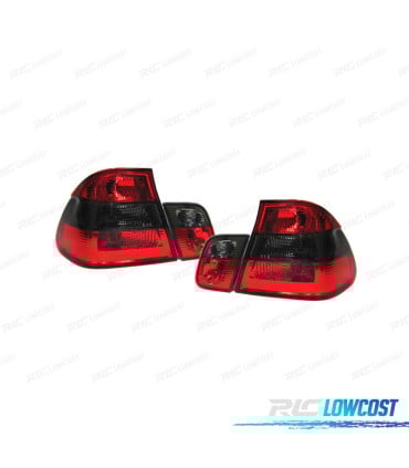 PILOTOS BMW E46 98-01 ROJO AHUMADO