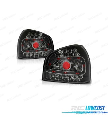 PILOTOS AUDI A3 96-00 LED FONDO NEGRO