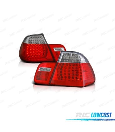 PILOTOS BMW E46 01-05 LED ROJO CROMO LOOK M3