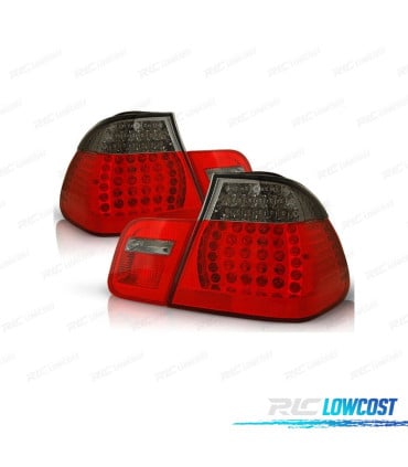 PILOTOS BMW E46 01-05 LED ROJO AHUMADO LOOK M3