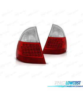 PILOTOS BMW E46 TOURING 98-05 LED ROJO CROMO