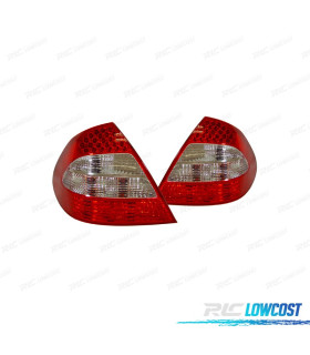 PILOTOS MERCEDES CLASE E W211 02-06 LED ROJO CROMO