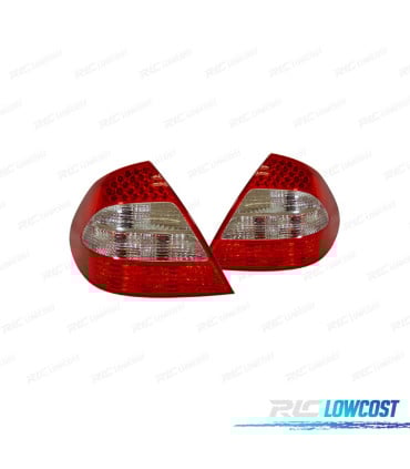 PILOTOS MERCEDES CLASE E W211 02-06 LED ROJO CROMO