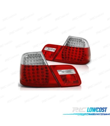 PILOTOS BMW E46 COUPÉ 99-03 LED ROJO CROMO LOOK M3