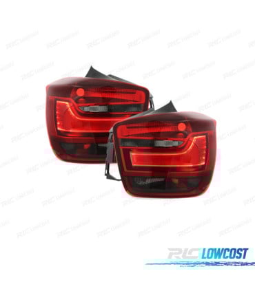 PILOTOS BMW F20 21 11- ROJO NEGRO LED
