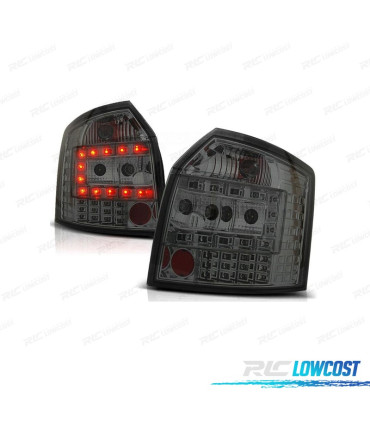 PILOTOS AUDI A4 B6 AVANT 01-04 LED FONDO CROMO AHUMADO