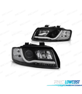 FAROS AUDI A4 B6 00-04 LUZ DIURNA TUBE LIGHT FONDO NEGRO