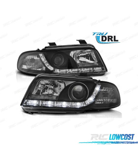 FAROS AUDI A4 B5 99-01 LUZ DIRUNA REAL FONDO NEGRO