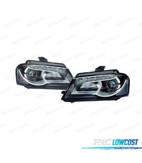 FAROS XENON AUDI A3 8P 08-12 LUZ DIURNA FONDO NEGRO